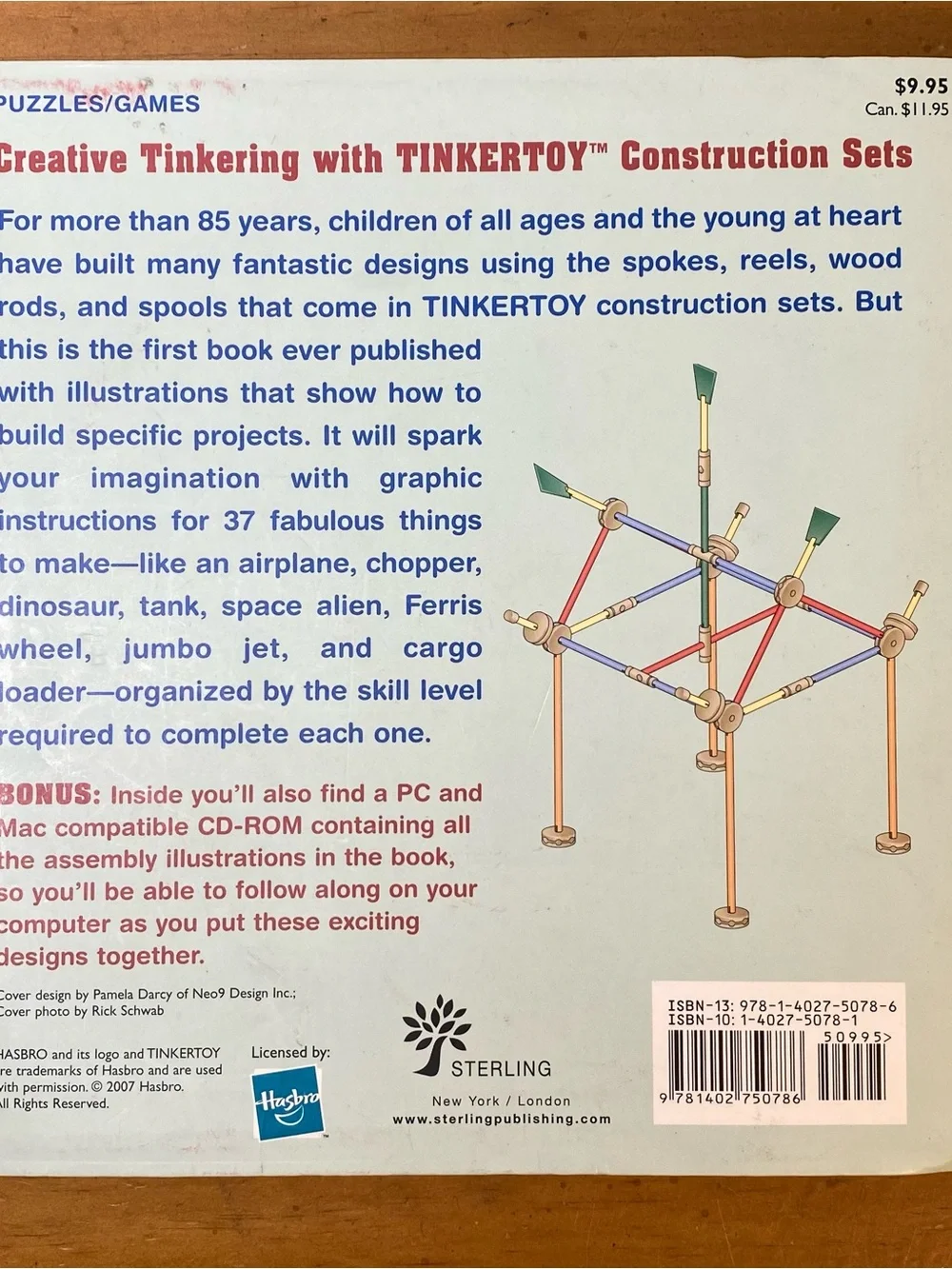 TINKERTOY Building Manual: Graphic Instructions for 37 World-Famous Designs
